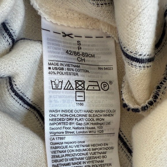 Banana Republic Ruffled Stripe Off the Shoulder Blouse - Black and Cream - Picture 4 of 6